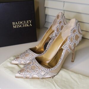 Badgley Mischka Rouge Embellished Evening Shoe